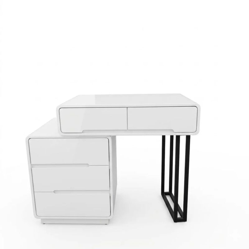 [(2608] Bàn Trang Điểm Mini Chân Sắt Sơn Tĩnh Điện - BTD36