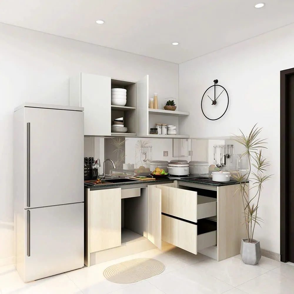 Tủ Bếp Góc L Phong Cách Mới Mẻ - TB23 1
