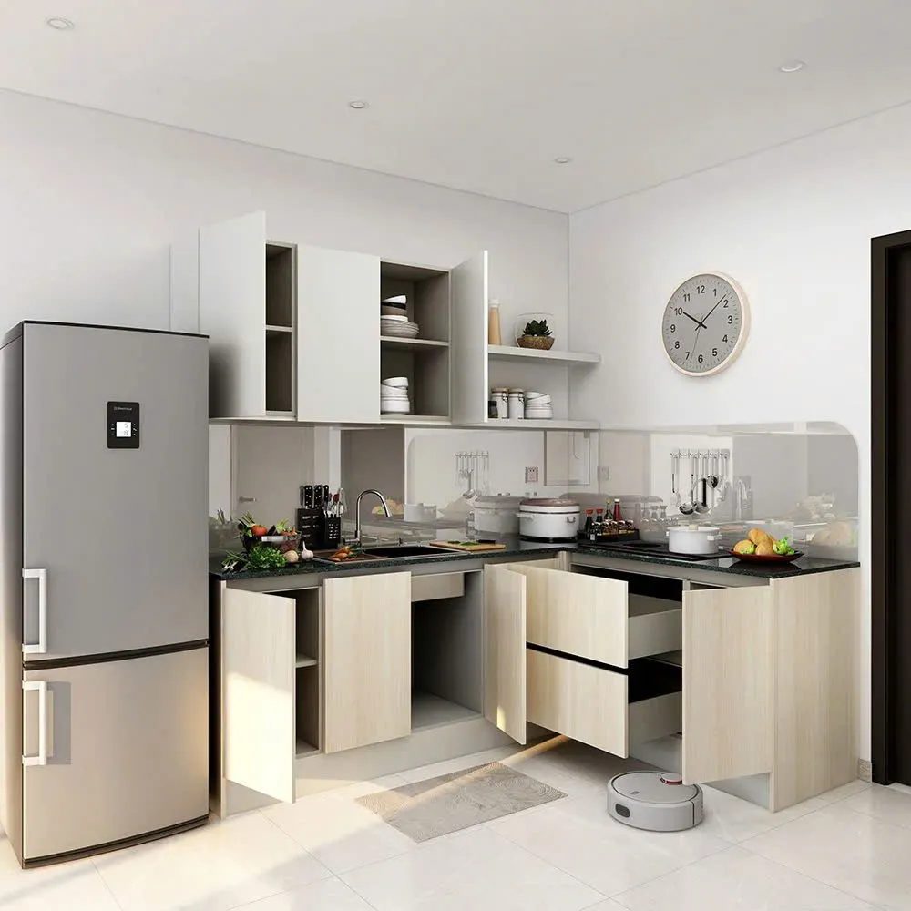 Tủ Bếp Chữ L Tích Hợp Chức Năng Thông Minh - TB22 1