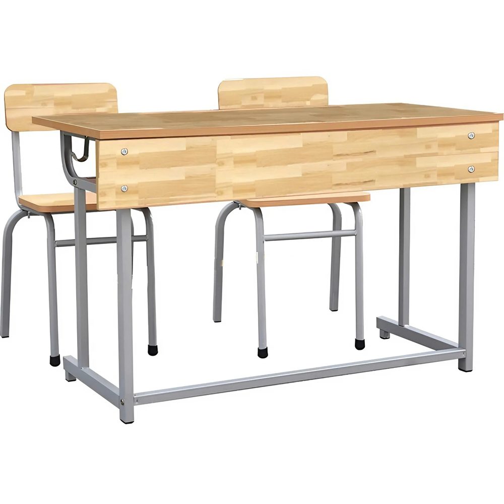 Bàn Ghế Học Sinh Đôi Sắt Sơn Tĩnh Điện Cao Cấp - BGHS28 1