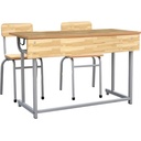 Bàn Ghế Học Sinh Đôi Sắt Sơn Tĩnh Điện Cao Cấp - BGHS28 1