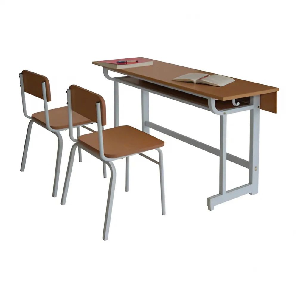 [BGHS28] Bàn Ghế Học Sinh Đôi Sắt Sơn Tĩnh Điện Cao Cấp - BGHS28