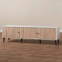Kệ Tivi Gỗ MDF 3 Cánh Cửa Mở Chân Cao Tối Giản - KTV24 3