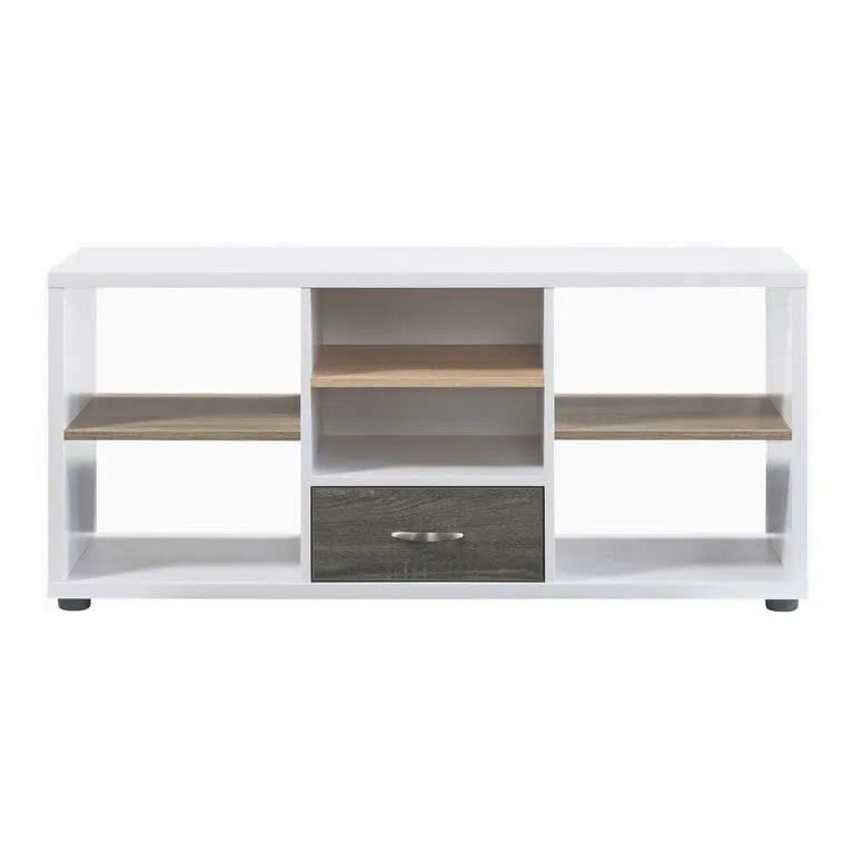 Kệ Tivi Dáng Thấp Có Ngăn Kéo Trung Tâm Và Kệ Mở - KTV23 1