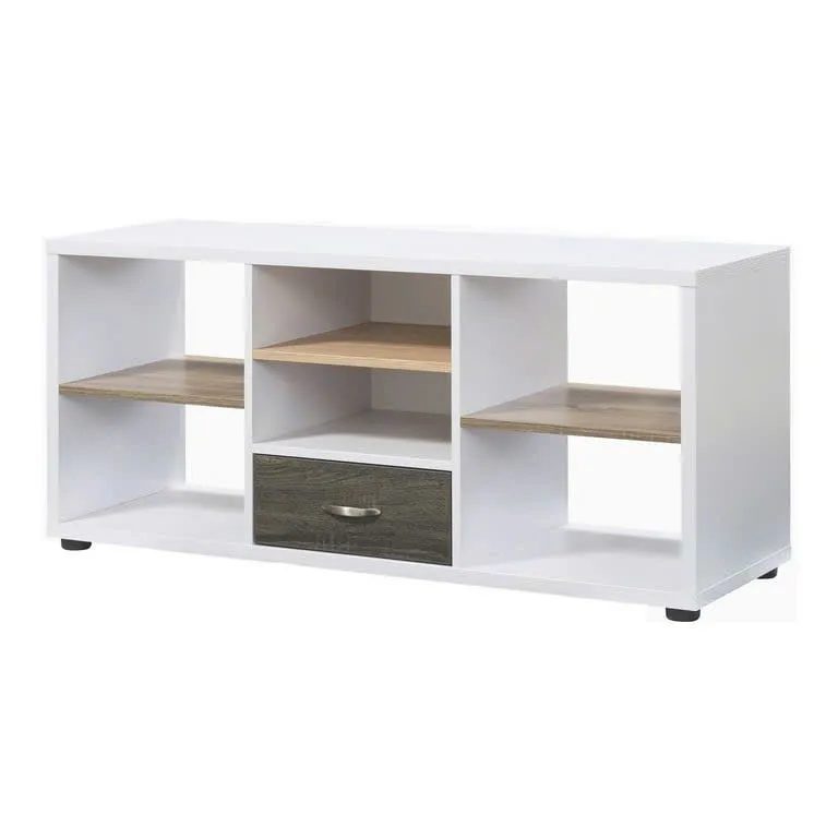 Kệ Tivi Dáng Thấp Có Ngăn Kéo Trung Tâm Và Kệ Mở - KTV23 3