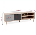 Kệ Tivi Gỗ MDF Chân Cao Thiết Kế Tối Giản - KTV22 1