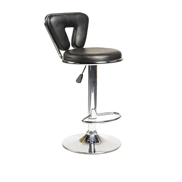 Ghế Bar Da Tam Giác Chân Trụ Xoay - QB24 1