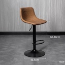 Ghế Bar Da Chân Sắt Đen - QB30 1