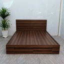 Giường Ngủ Gỗ Công Nghiệp Đầu Trơn - GN22 2