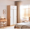 Tủ Quần Áo 2 Cánh Cửa Lùa Có Ngăn Tủ Trên - TQA31 2