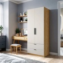 Tủ Quần Áo Gỗ MDF 2 Cánh Tối Giản Có Hộc Kéo - TQA29 2