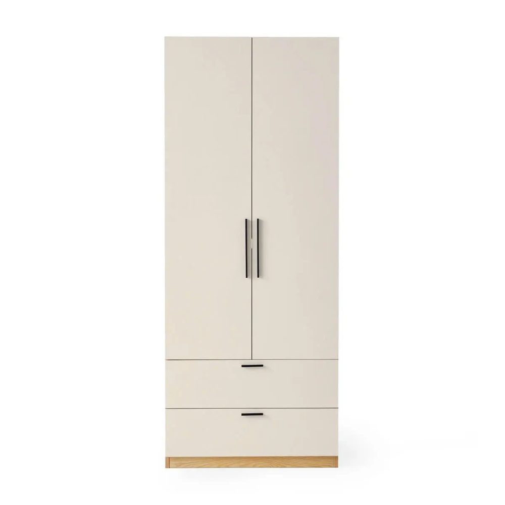Tủ Quần Áo Gỗ MDF 2 Cánh Tối Giản Có Hộc Kéo - TQA29 4