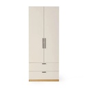 Tủ Quần Áo Gỗ MDF 2 Cánh Tối Giản Có Hộc Kéo - TQA29 4
