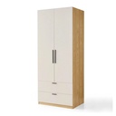 Tủ Quần Áo Gỗ MDF 2 Cánh Tối Giản Có Hộc Kéo - TQA29 5