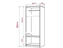 Tủ Quần Áo Thiết Kế 2 Cánh Cho Phòng Ngủ Hiện Đại - TQA23 2
