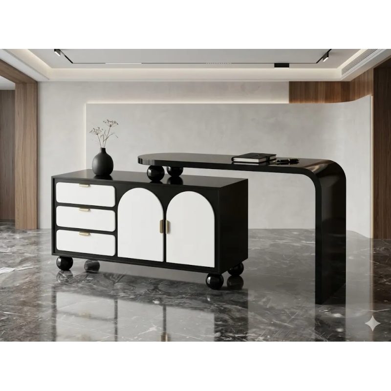 Bàn Trang Điểm Phối Màu Đen Trắng Sang Trọng - BTD45 3