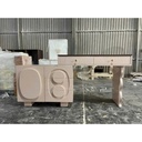 Bàn Trang Điểm Màu Hồng Phong Cách Tối Giản - BTD40 1