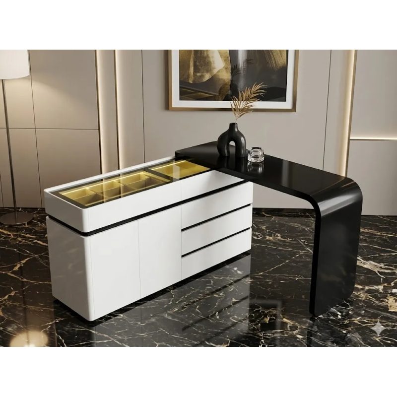 Bàn Trang Điểm Cao Cấp Thiết Kế Tủ Kính Sang Trọng - BTD42 1