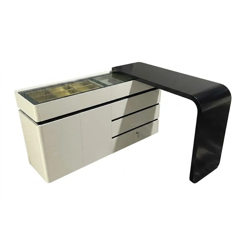 [(2608] Bàn Trang Điểm Cao Cấp Thiết Kế Tủ Kính Sang Trọng - BTD42