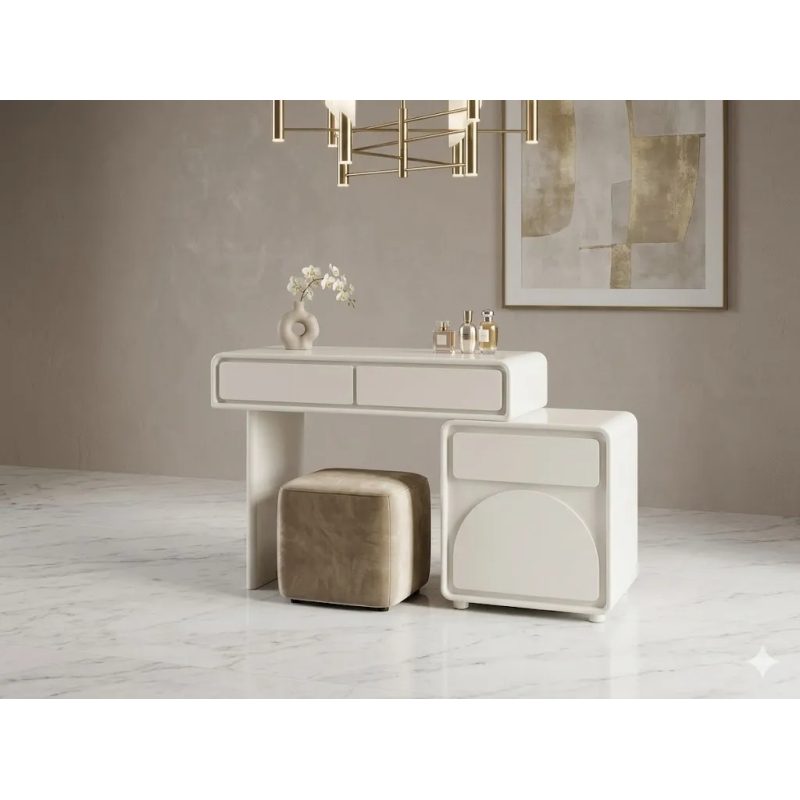 Bàn Trang Điểm Mini Kèm Tủ Lưu Trữ Tiện Lợi - BTD43 3