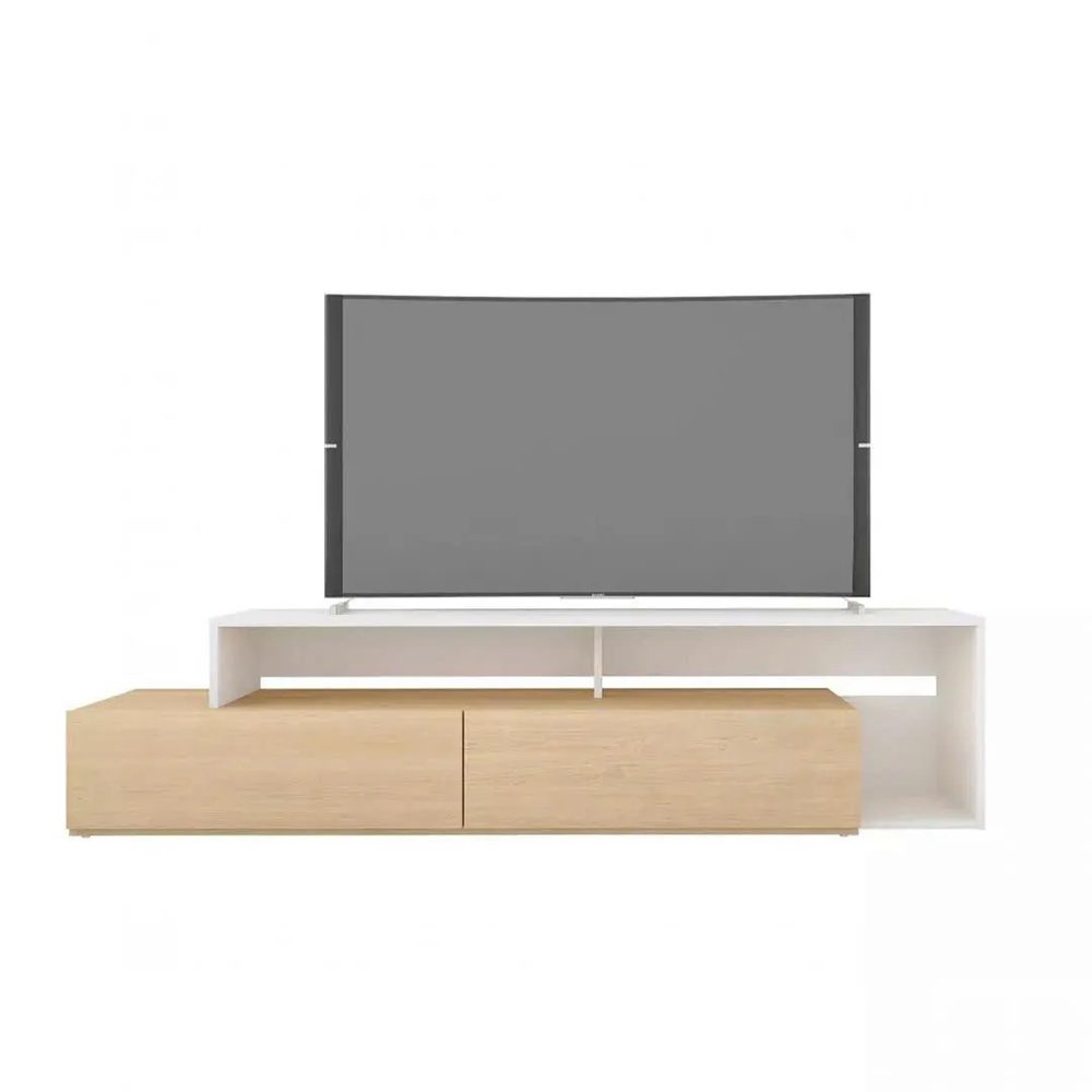 Kệ Tivi Gỗ Thiết Kế 2 Tầng Ngăn Kéo Ẩn Hiện Đại - KTV9 2