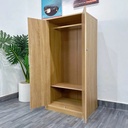 Tủ Quần Áo Gỗ Công Nghiệp 2 Cánh Đơn Giản Hiện Đại - TQA22 5