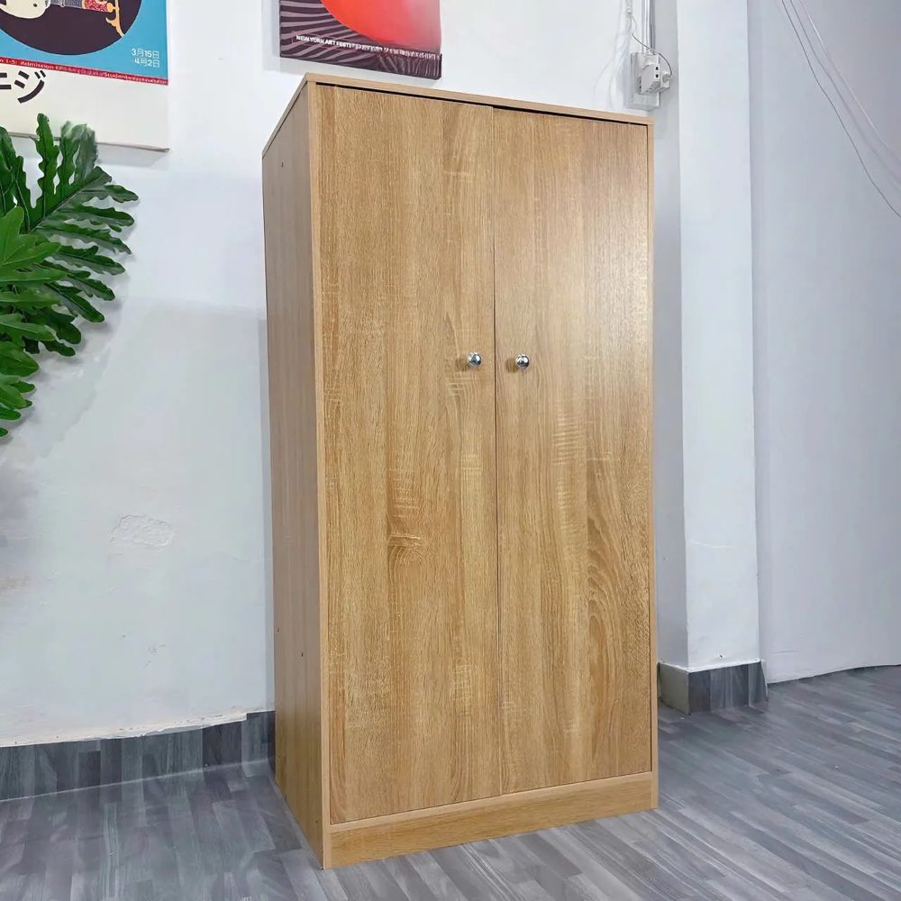 [TQA22] Tủ Quần Áo Gỗ Công Nghiệp 2 Cánh Đơn Giản Hiện Đại - TQA22