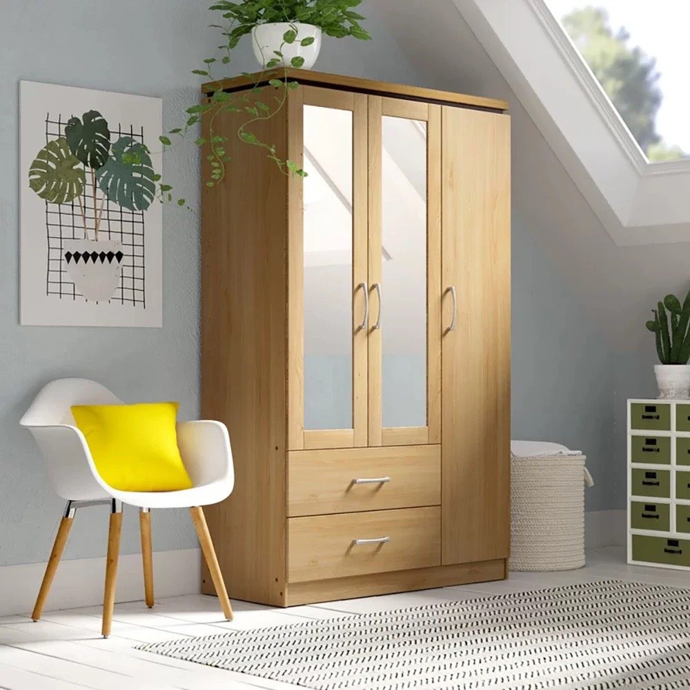 Tủ Quần Áo Gỗ Cánh Gương - TQA3 4