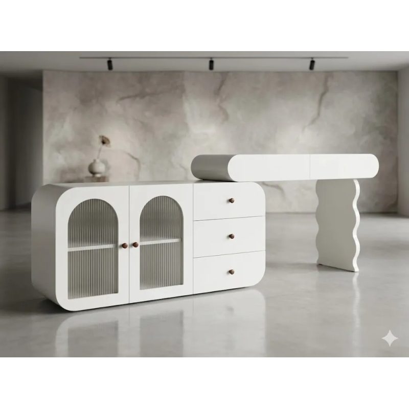 Bàn Trang Điểm Tủ Kính Vòm Hiện Đại - BTD48 1