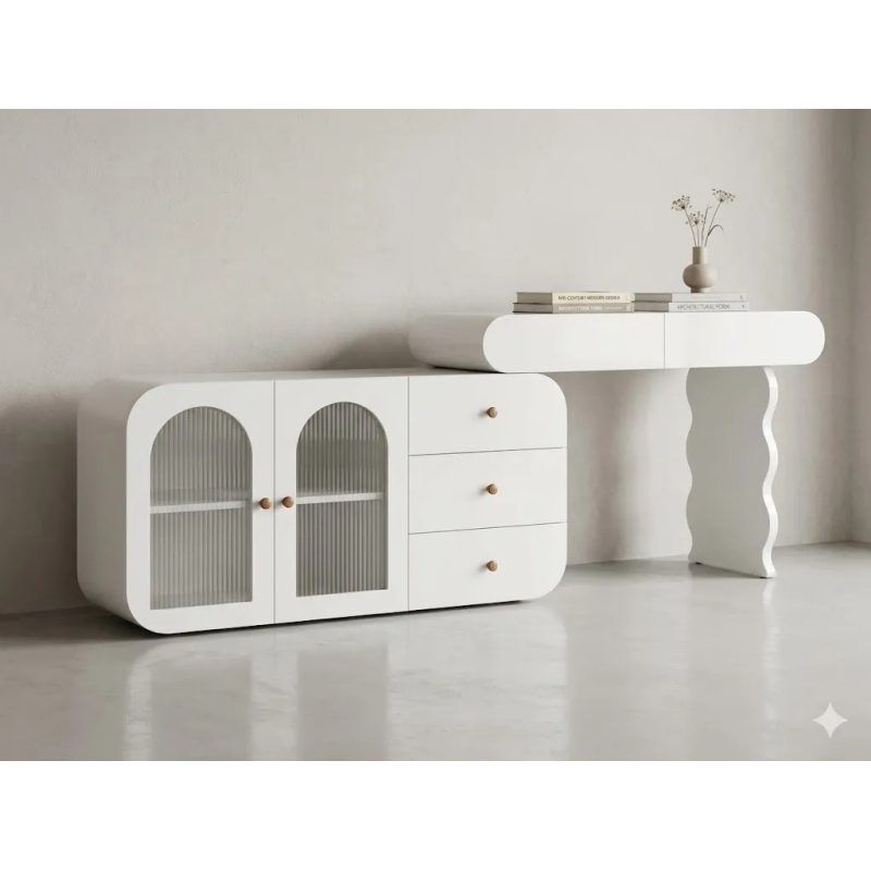 Bàn Trang Điểm Tủ Kính Vòm Hiện Đại - BTD48 2