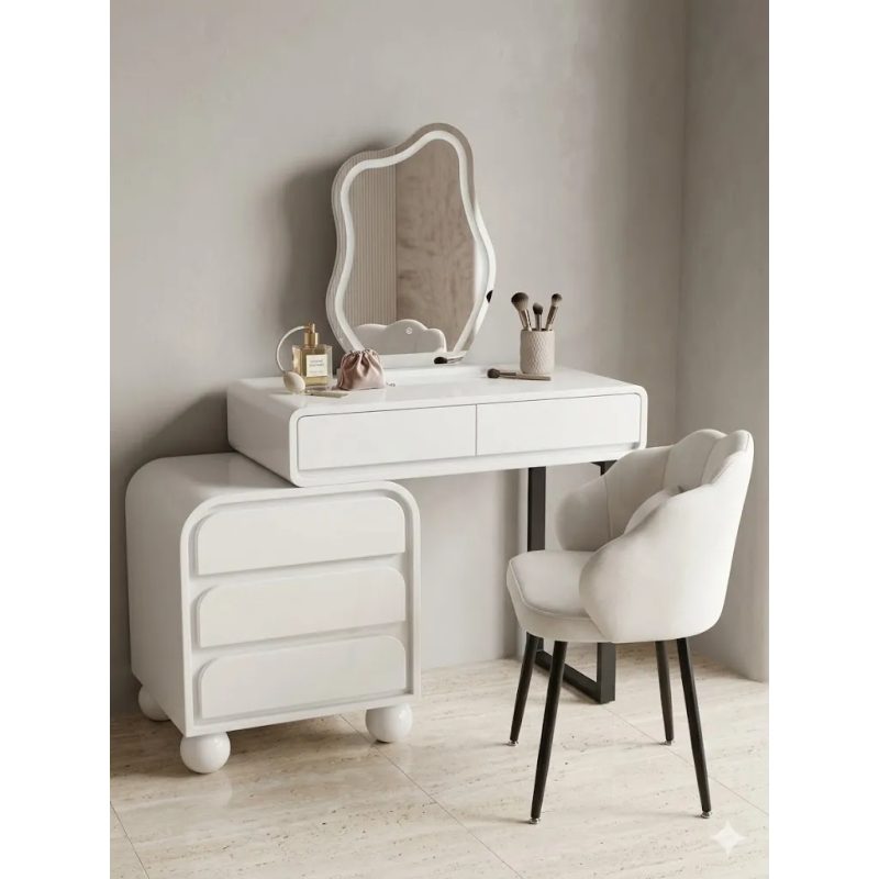 Bàn Trang Điểm Mini Chân Sắt Sơn Tĩnh Điện Thiết Kế Hiện Đại - BTD29 4