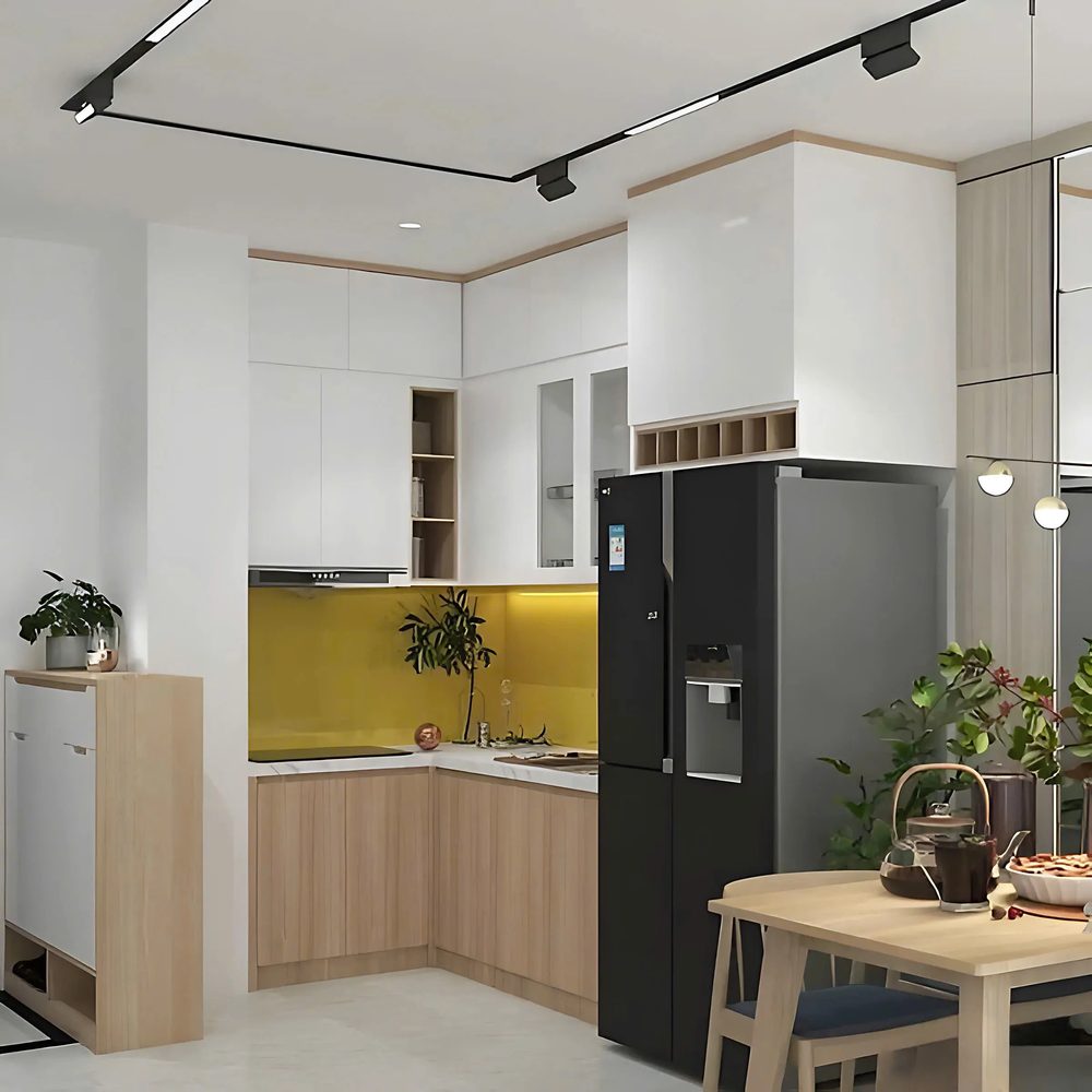 Tủ Bếp Chữ L Thiết Kế Thông Minh - TB08 1