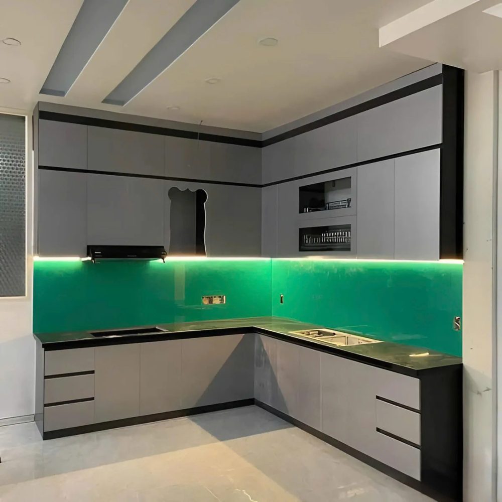 Tủ Bếp Chữ L Hiện Đại Thiết Kế Đẹp - TB03 1