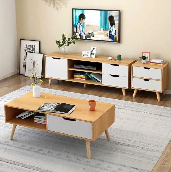 Kệ Tivi Gỗ Hiện Đại Kết Hợp Ngăn Kéo - KTV4 3