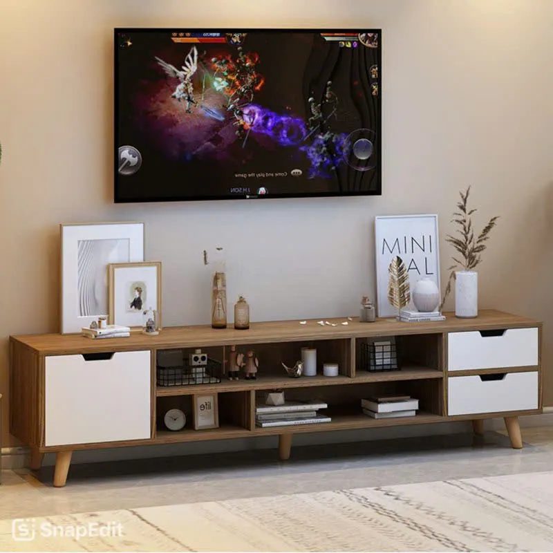 Kệ Tivi Gỗ Hiện Đại Kết Hợp Ngăn Kéo - KTV4 4