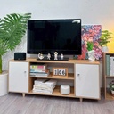 [KTV03] Kệ Tivi Gỗ 2 Cánh Mở Đa Năng Có Ngăn Kệ Trang Trí - KTV3