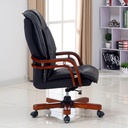 Ghế Giám Đốc Lưng Ghế Bọc Da Tay Gỗ Sơn Pu- GGĐ8 2