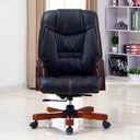 Ghế Giám Đốc Lưng Ghế Bọc Da Tay Gỗ Sơn Pu- GGĐ8 3