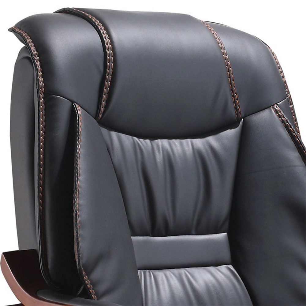 Ghế Giám Đốc Lưng Ghế Bọc Da Tay Gỗ Sơn Pu- GGĐ8 4