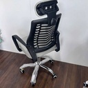 Ghế Xoay Văn Phòng Lưng Lưới Xám Tựa Đầu Êm Ái 2