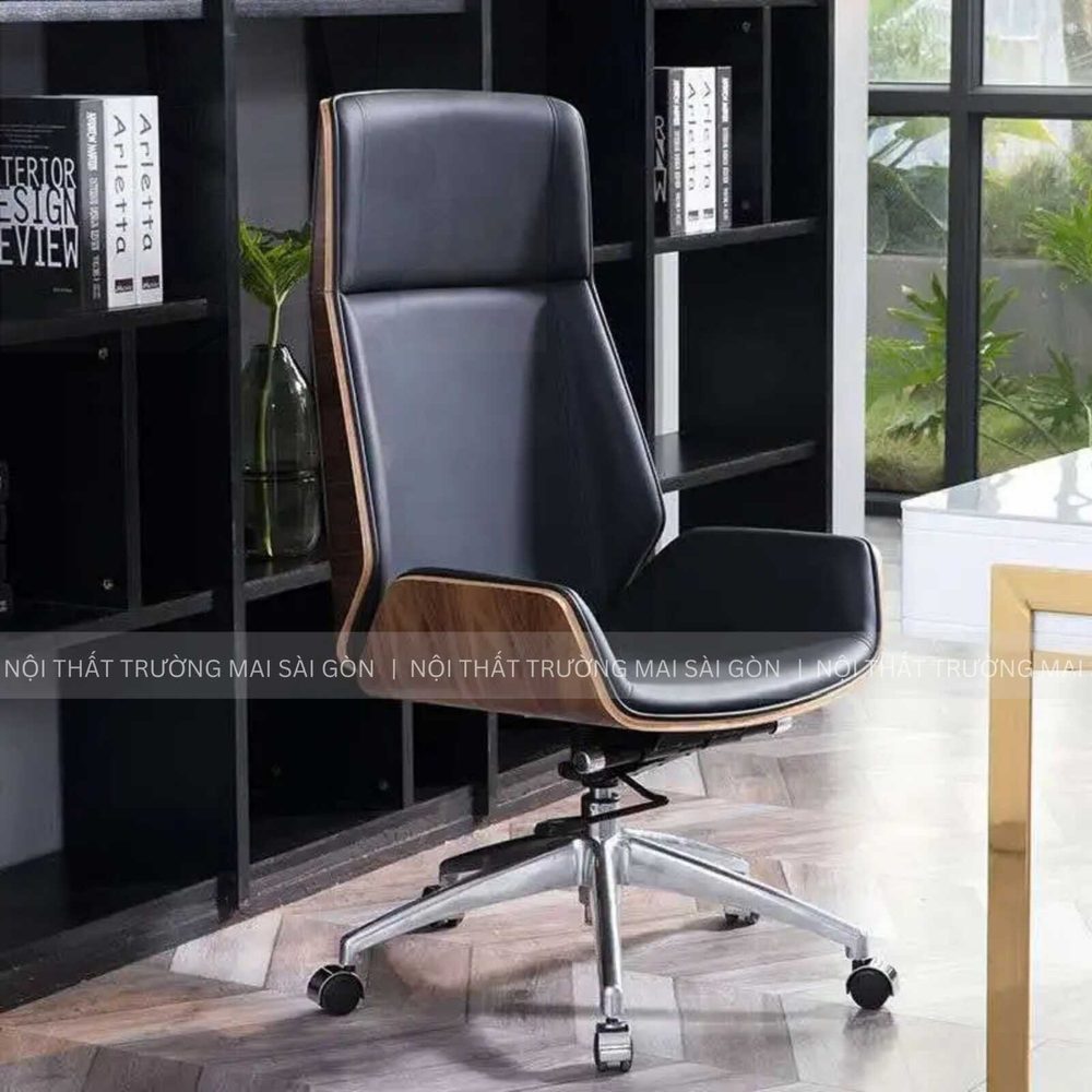 [GGĐ11] Ghế Giám Đốc Lưng Gỗ Đẳng Cấp - GGĐ11