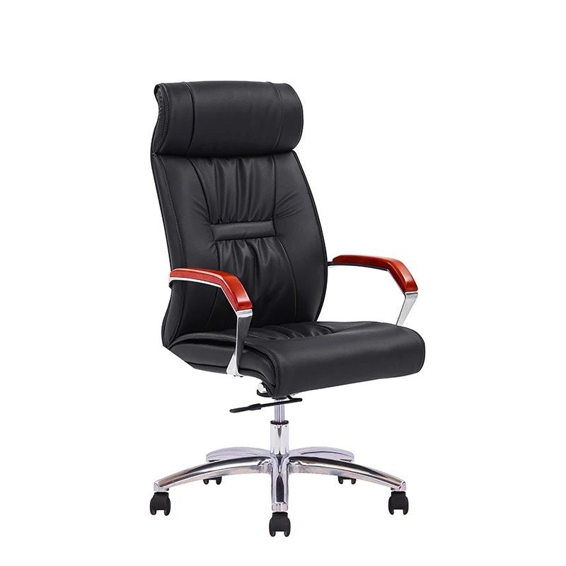 Ghế Giám Đốc Lưng Da Tay Ốp Hợp Kim - GGĐ21 4