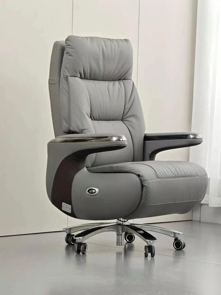 Ghế Giám Đốc Da Thật Ngả Lưng Tự Động Nhập Khẩu - GGĐ23 4