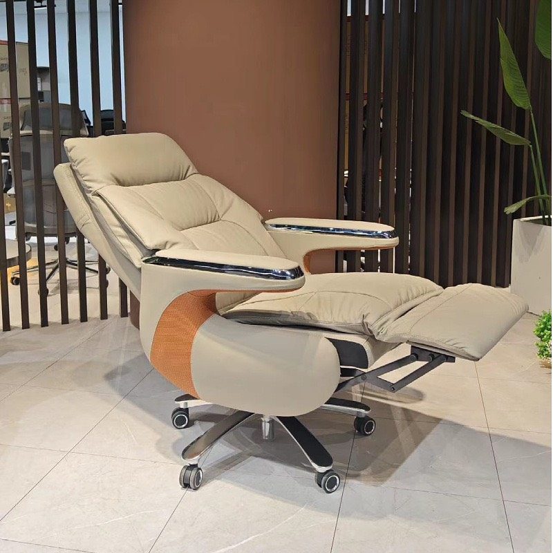 Ghế Giám Đốc Da Thật Ngả Lưng Tự Động Nhập Khẩu - GGĐ23 5