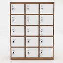 Tủ Locker Gỗ 15 Cánh Khóa Tiện Lợi - TLK12