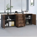 Tủ Tài Liệu Thấp 4 Cánh 3 Ngăn Kéo - THS274