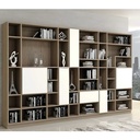 Tủ Tài Liệu Gỗ Giám Đốc Có Kệ Trang Trí - THS39