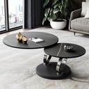 Bàn Trà Sofa Đôi Mặt Đá Phiến Ceramic - BT12