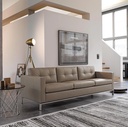 Ghế Sofa Da Simili Nâu Cao Cấp - SF20