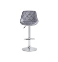 Ghế Bar Nhung Chân Trụ Cao Có Gác - QB5